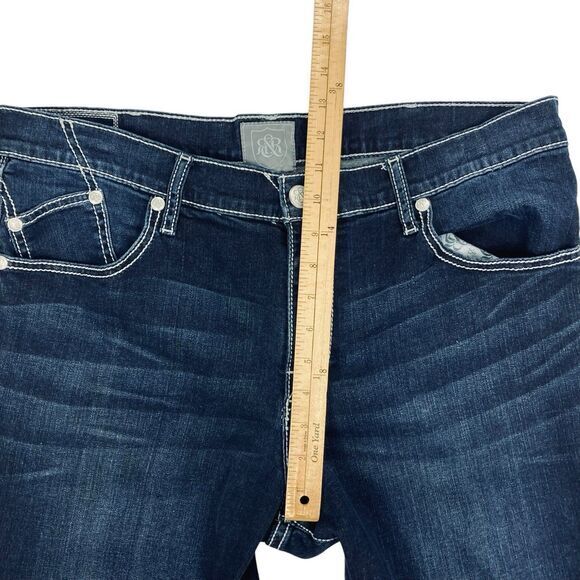 Rock & Republic Bootcut Jeans Men 38x32 Blue Classic Retro Business Casual Denim - Picture 12 of 16